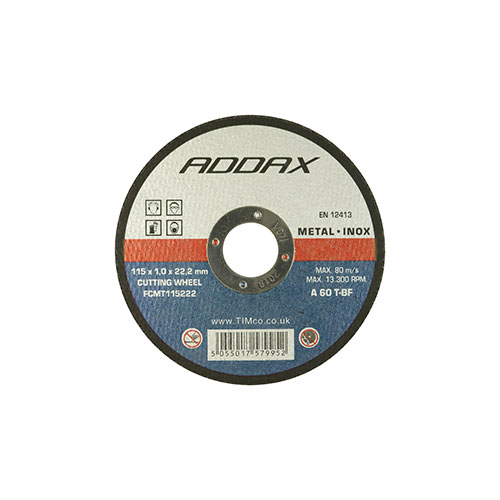 115 x 22.2 x 2.5 B/Abrasive Flat Wheel - Metal