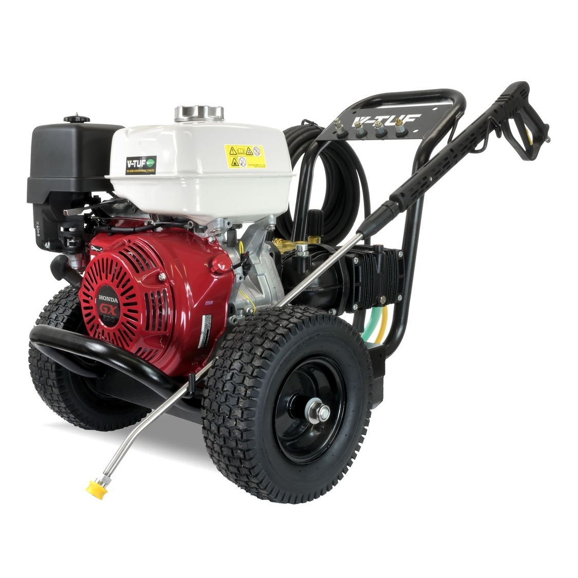 V-TUF GB110 Industrial 13HP Gearbox Driven Honda Petrol Pressure Washer - 3000psi, 21L/min