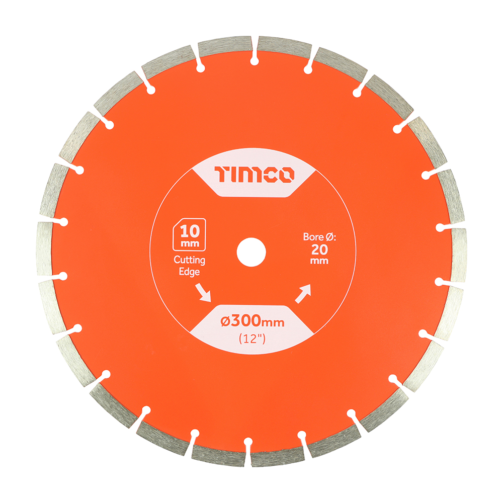 300 x 20.0 Diamond Blade Sintered 7mm Seg