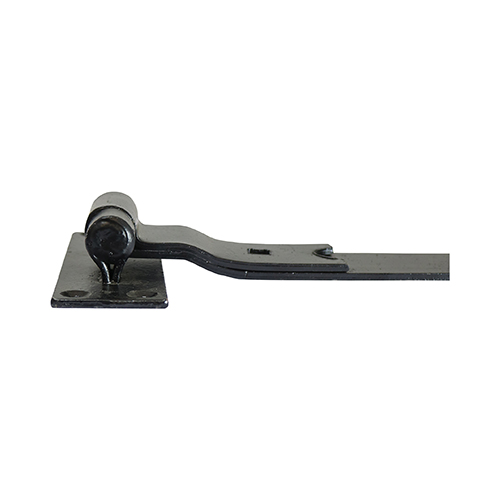 500mm Cranked Band Hook Plate Black