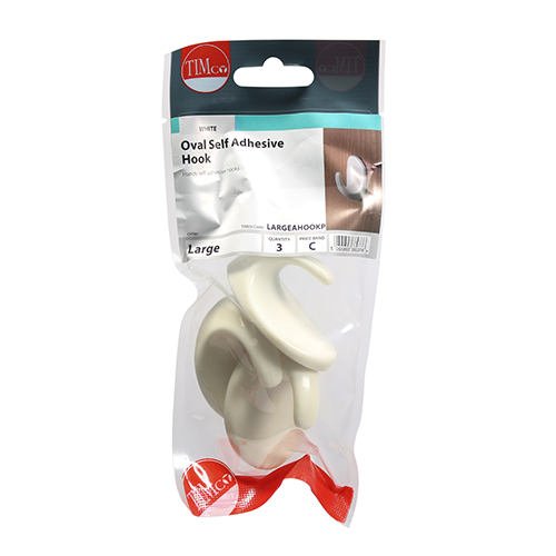 57 x 42.5 Oval Self-Adhesive Hooks - LG