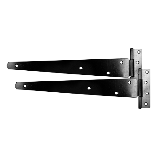 10 Medium Tee Hinge Pair Black