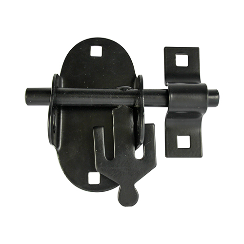 4 Oval Padbolt Black