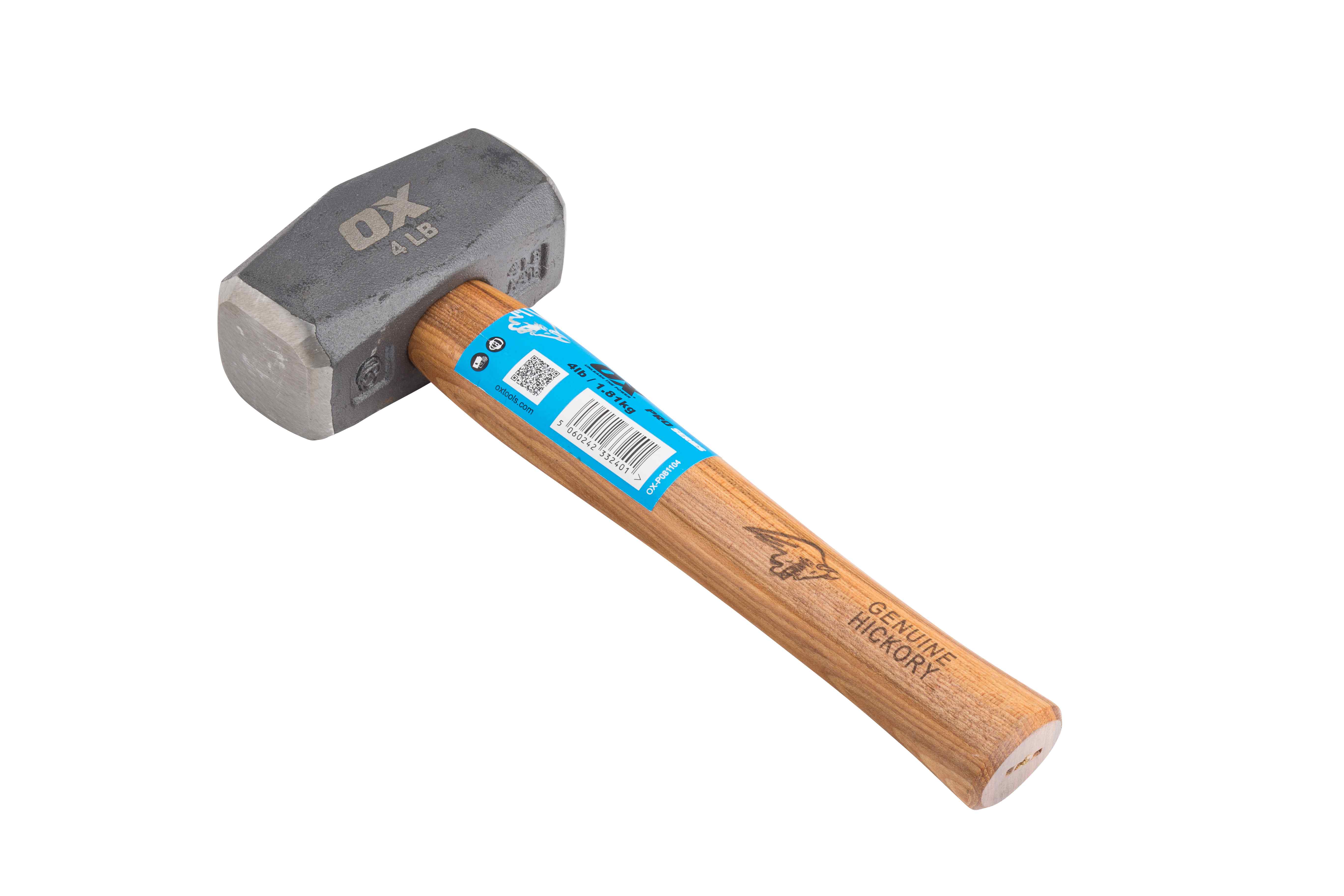 OX Pro Hickory Handle Club Hammer 4 lb