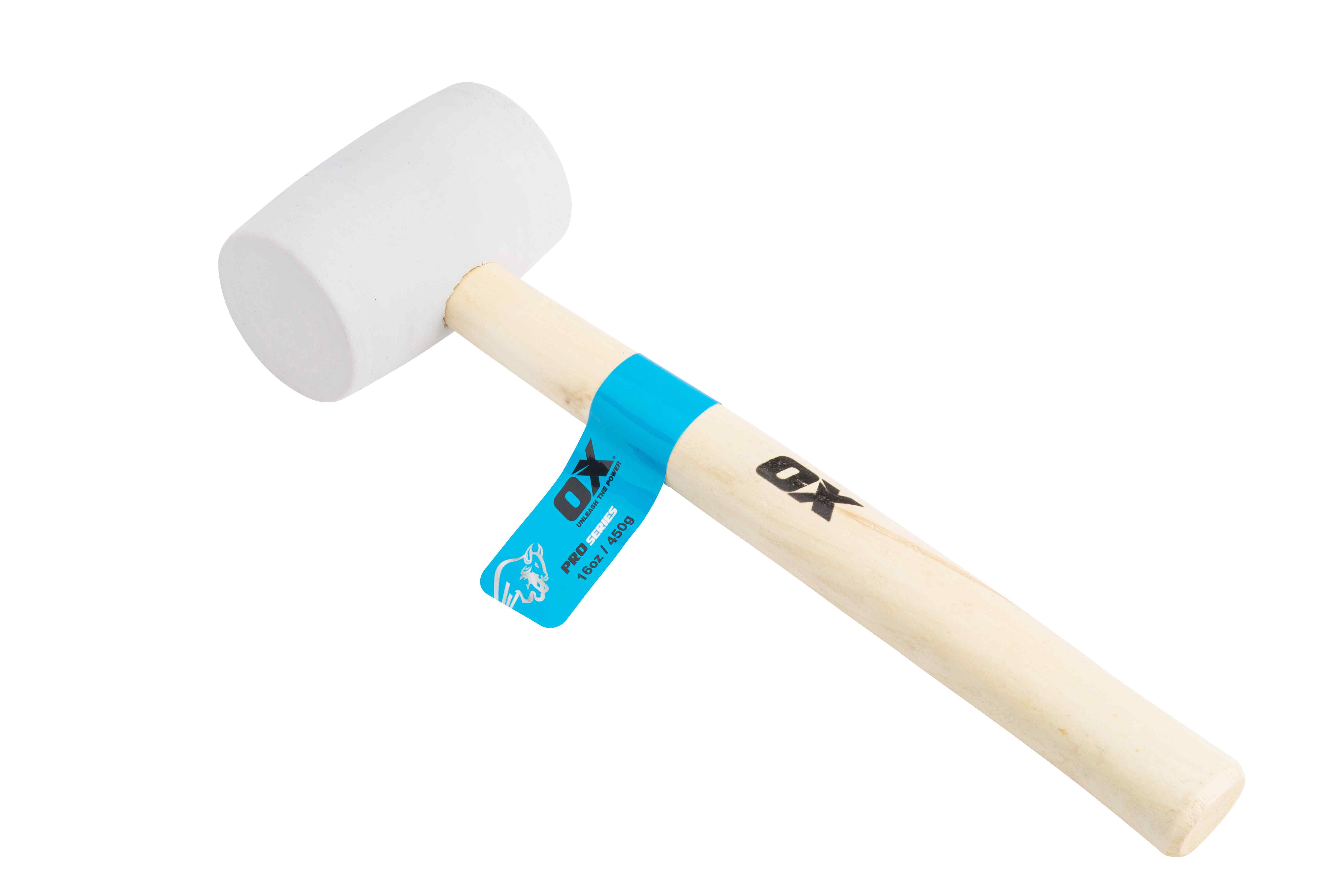 OX Pro White Rubber Mallet - 16 oz