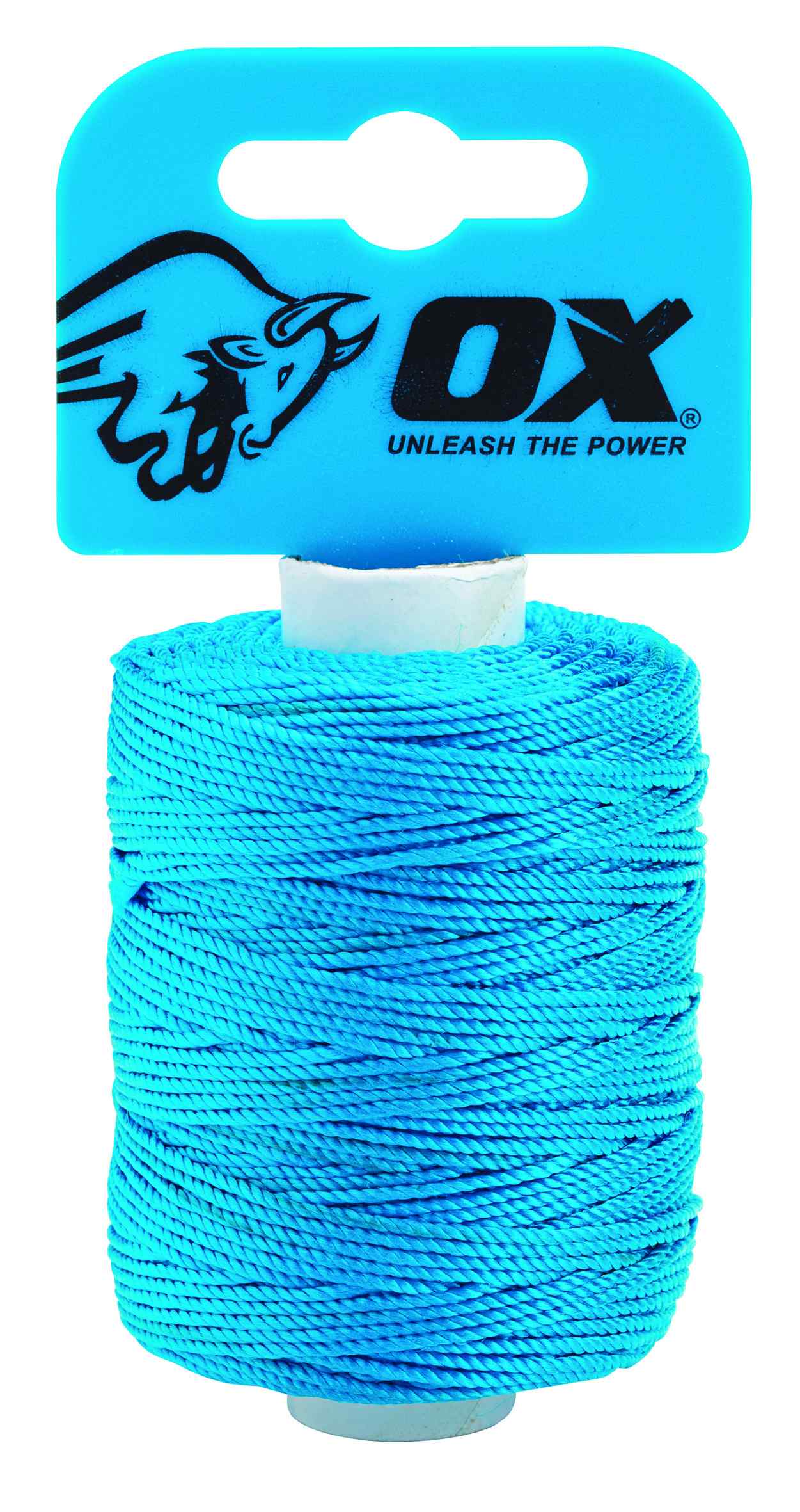 OX Pro Nylon High Vis Builders Line 105m / 350ft - Cyan