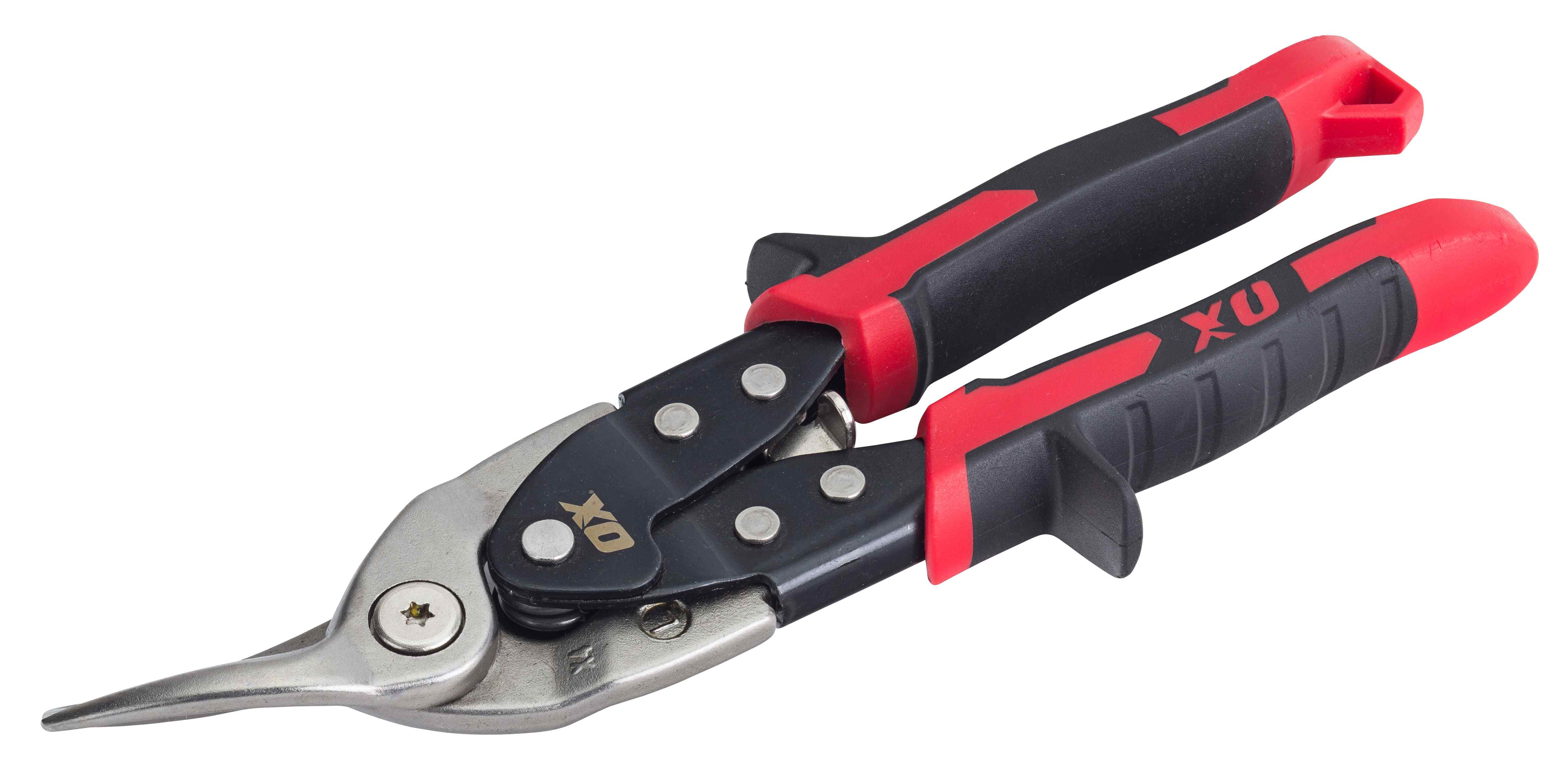 OX Pro Heavy Duty Aviation Snips Left Cut (Red)