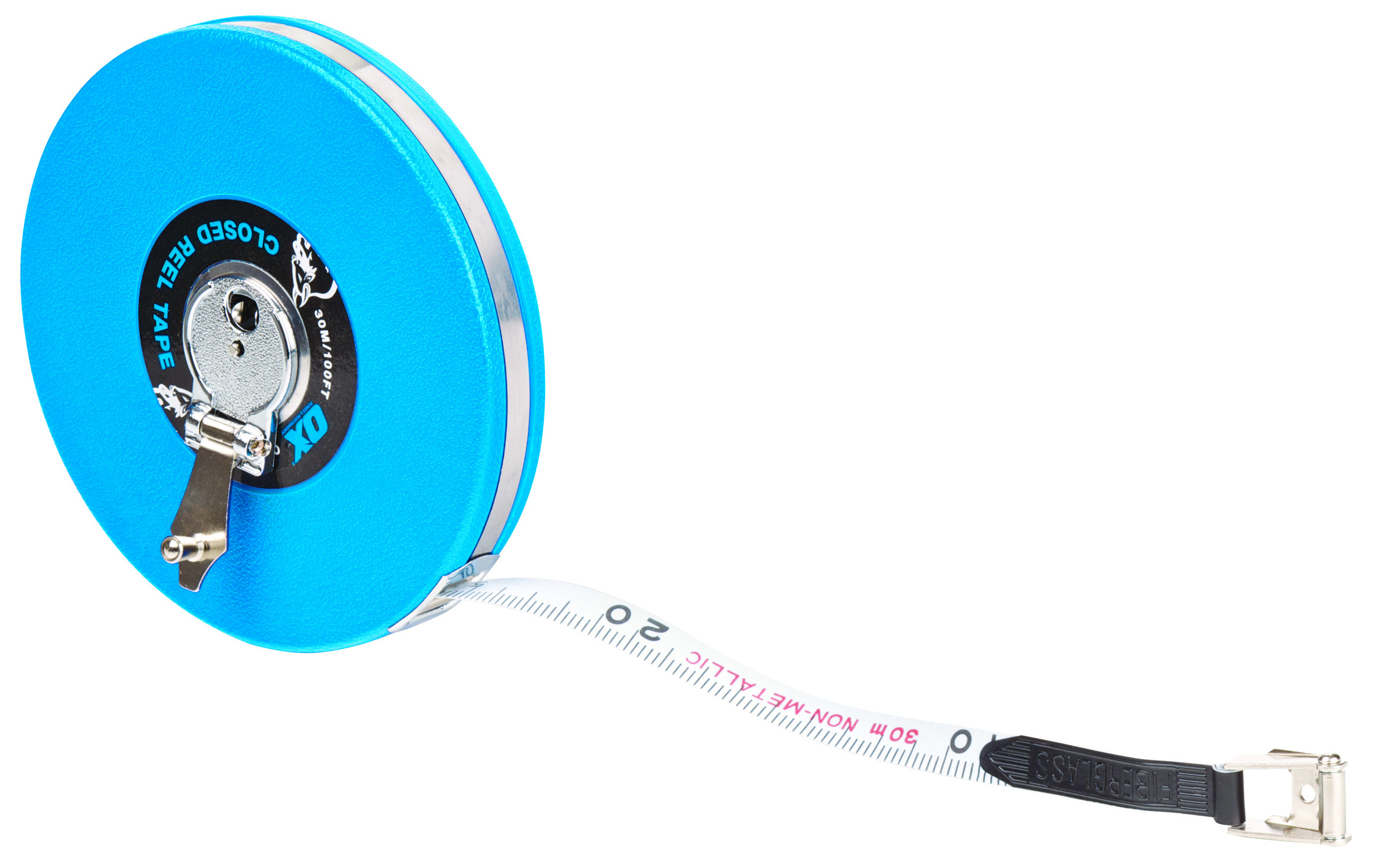 OX Trade Closed Reel Tape Measure - 30m / 100ft