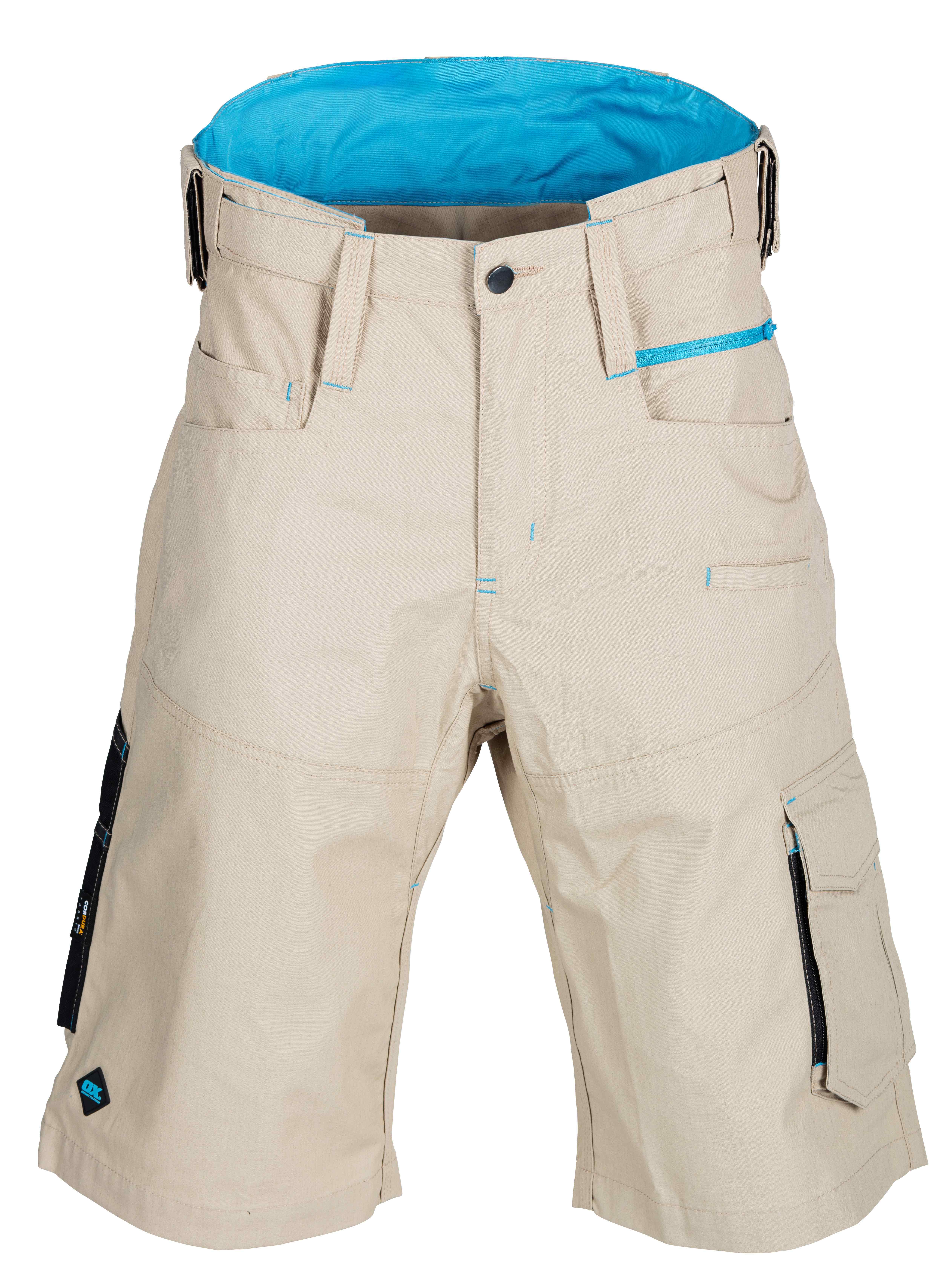 OX Ripstop Shorts - Beige - 34 - Reg