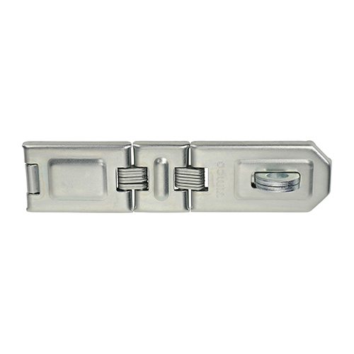 200mm Double Hinged Hasp & Staple - Zinc