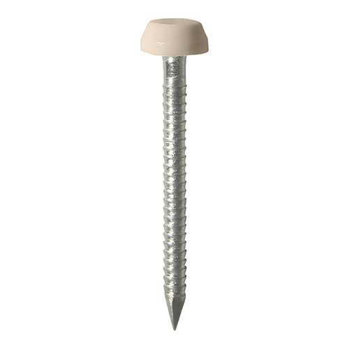 25mm Polymer Headed Pin - Beige