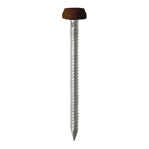 25mm Polymer Headed Pin - Mahogany