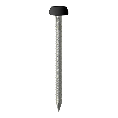 30mm Polymer Headed Pin - Black