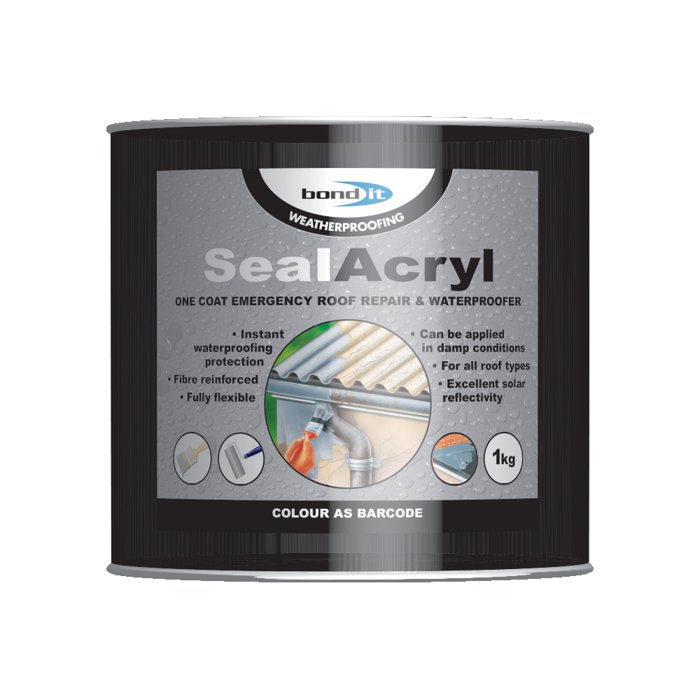 LQ SEALACRYL WATERPROOFER BLACK 1Kg