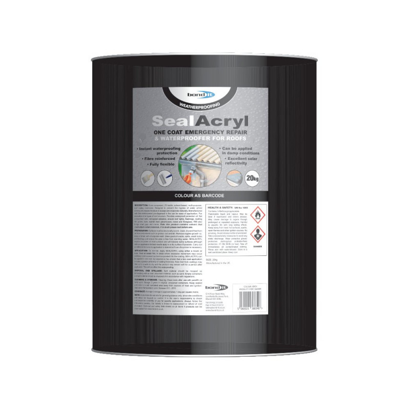 DG SEALACRYL WATERPROOFER BLACK 20Kg