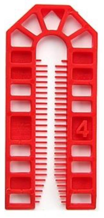 Standard U Shim 4mm Red 101 x 43mm