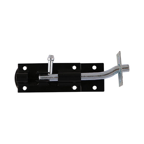 8 Necked Tower Bolt Black