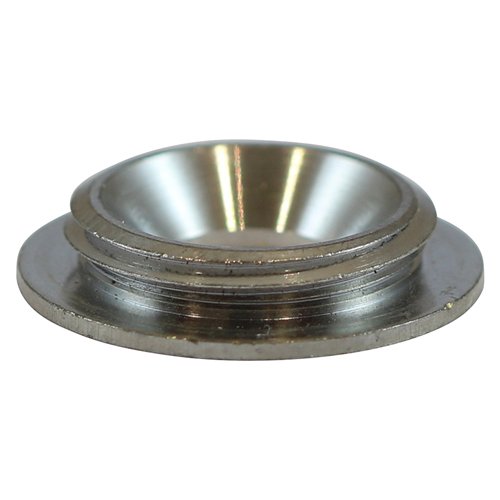 12mm Brass Screw Cap - Sat Chrome