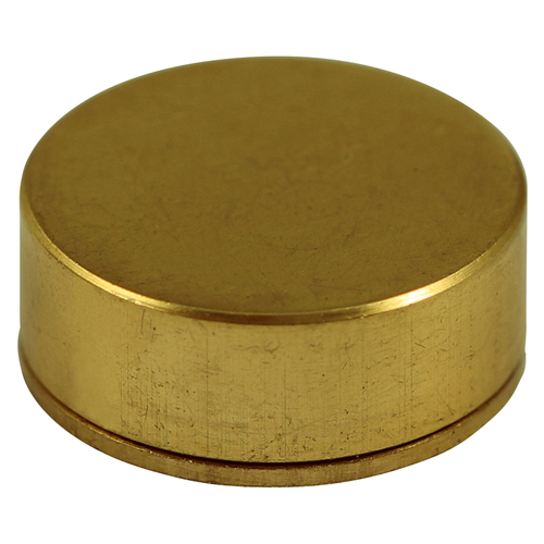 14mm Brass Screw Cap - Pol Brass