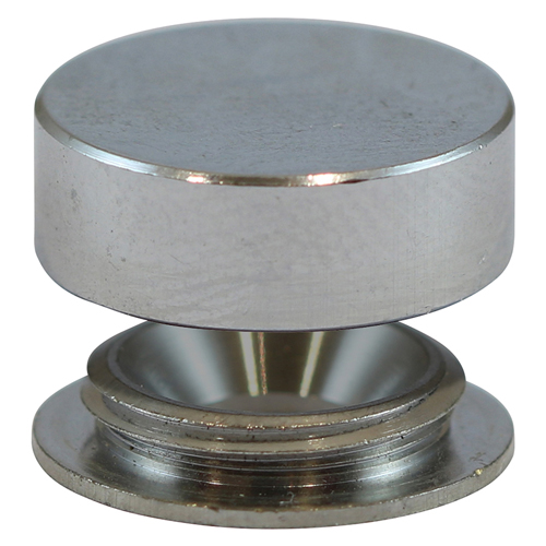 18mm Brass Screw Cap - Sat Chrome