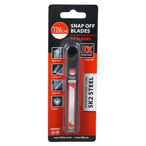 80 x 9 x 0.6 Utility Knife Blade - Snap Off