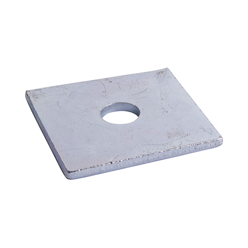 M10 x 50 x 50 x 3 Square Plate Washers - Zinc