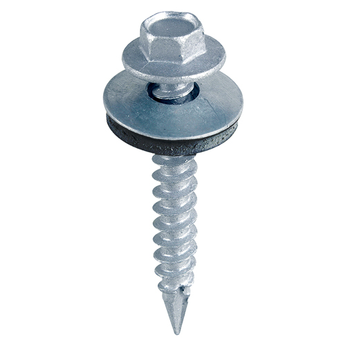 6.3 x 100 Hex Sl Timber Screw W16 - BZP