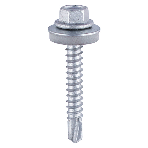 5.5 x 100 Hex No.5 S/Dr Screw W16 - BZP