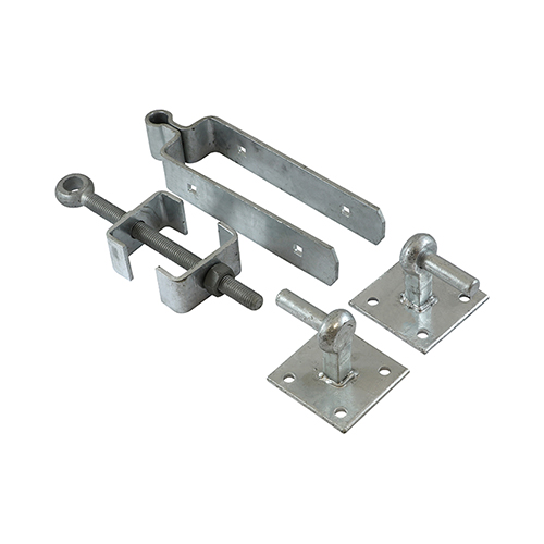 Adjustable Fieldgate Hinge Set With Hook On Plate