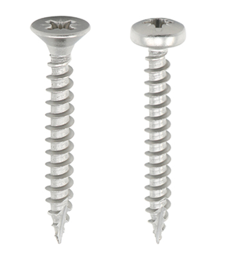 4.0 x 40 Classic Multi-Purpose Screws - PZ - Double Countersunk - A4 Stainless Steel