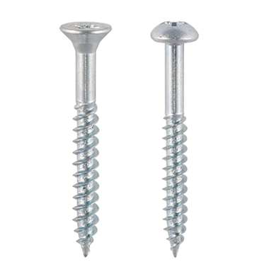 Twin-Thread Woodscrew - Zinc