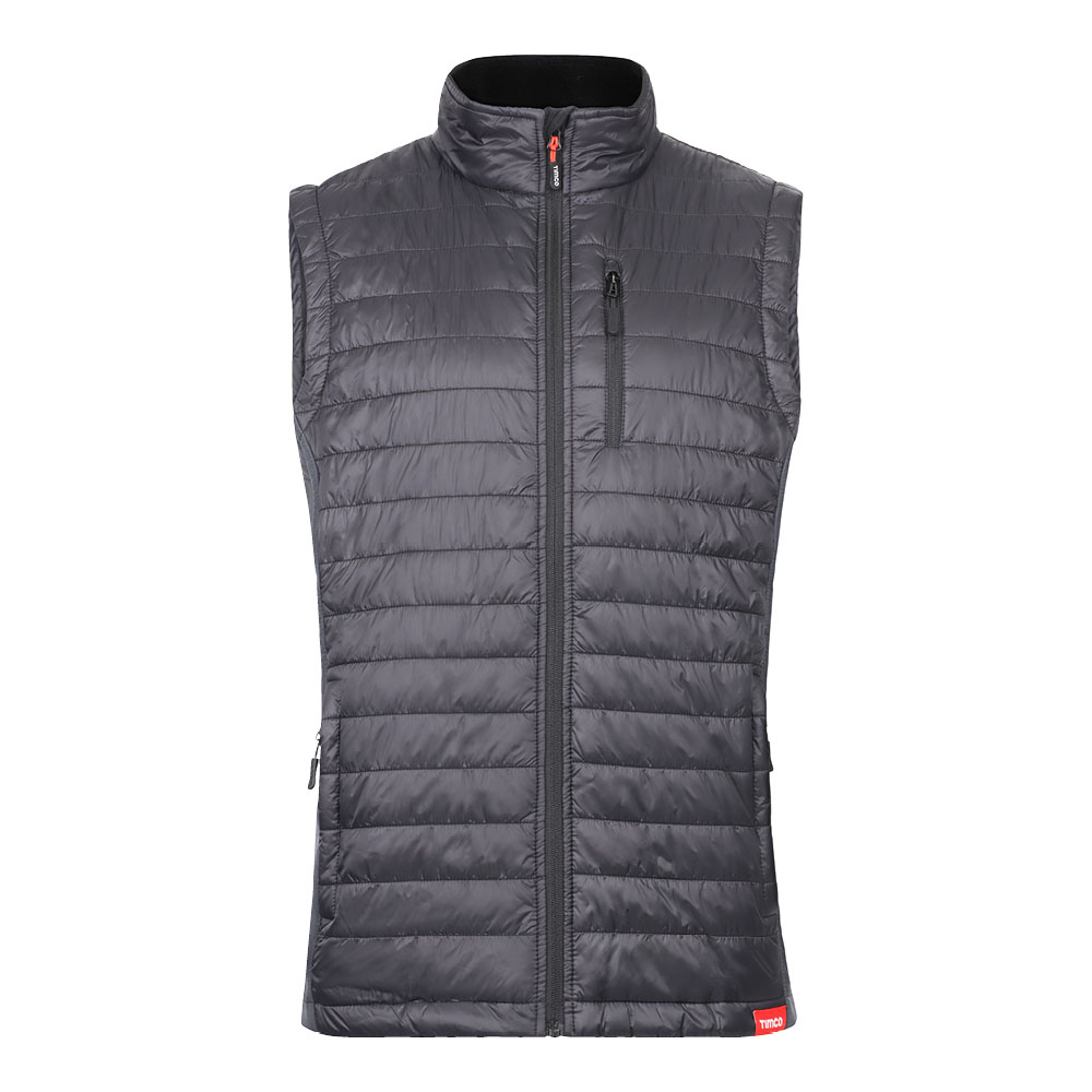 Padded Bodywarmer - Grey/ Black - XLarge