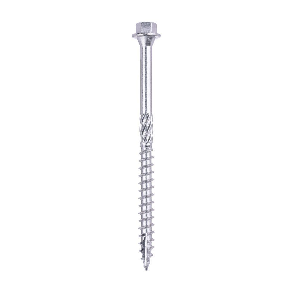 6.7 x 100 In-Dex Timber Screw HEX A4 Stainless Steel