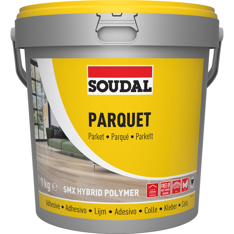 Hybrid Polymer Parquet Adhesive - Light Brown - 7Kg