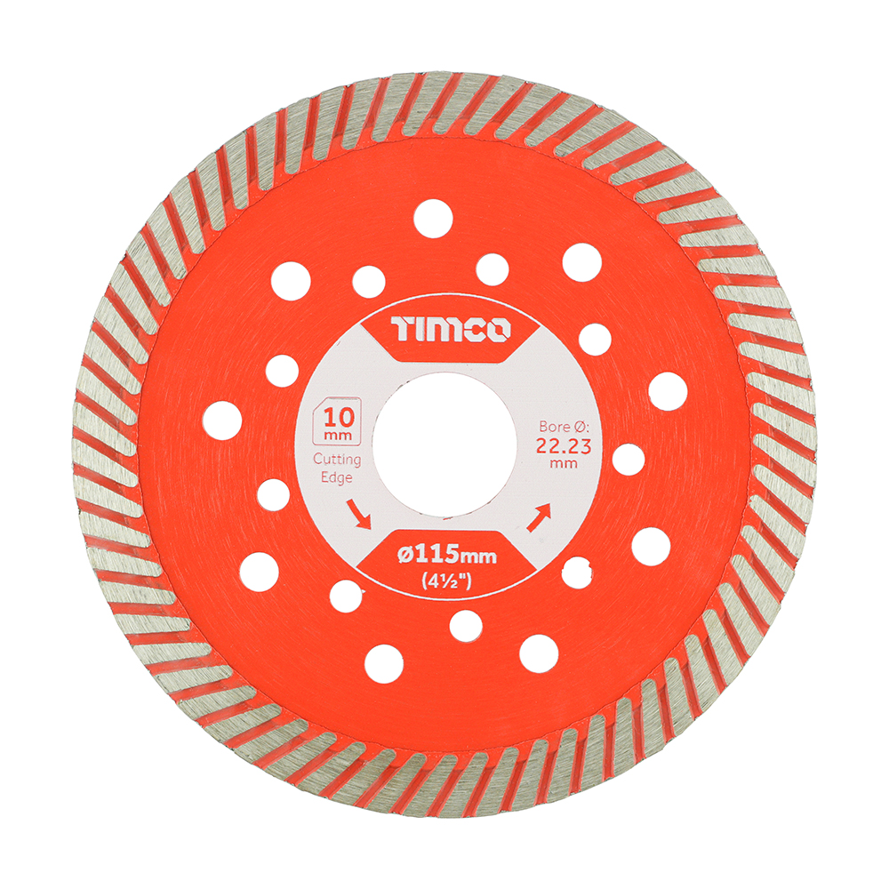 115 x 22.2 Premium Diamond Blade - Turbo Continuous