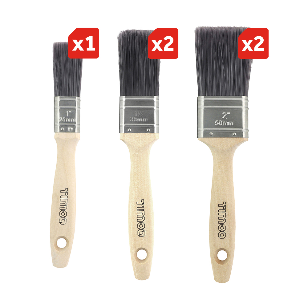 Professional Synthetic Paint Brush Set 