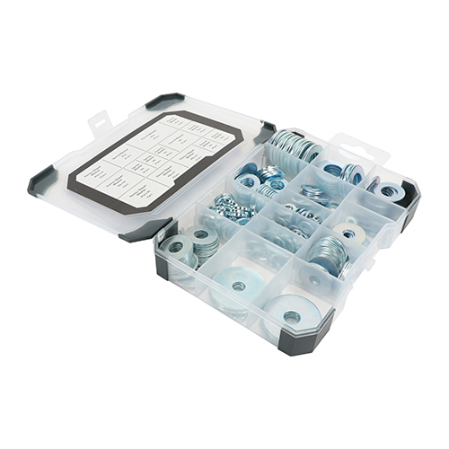 Mixed Tray - Washers - Zinc - 291pcs
